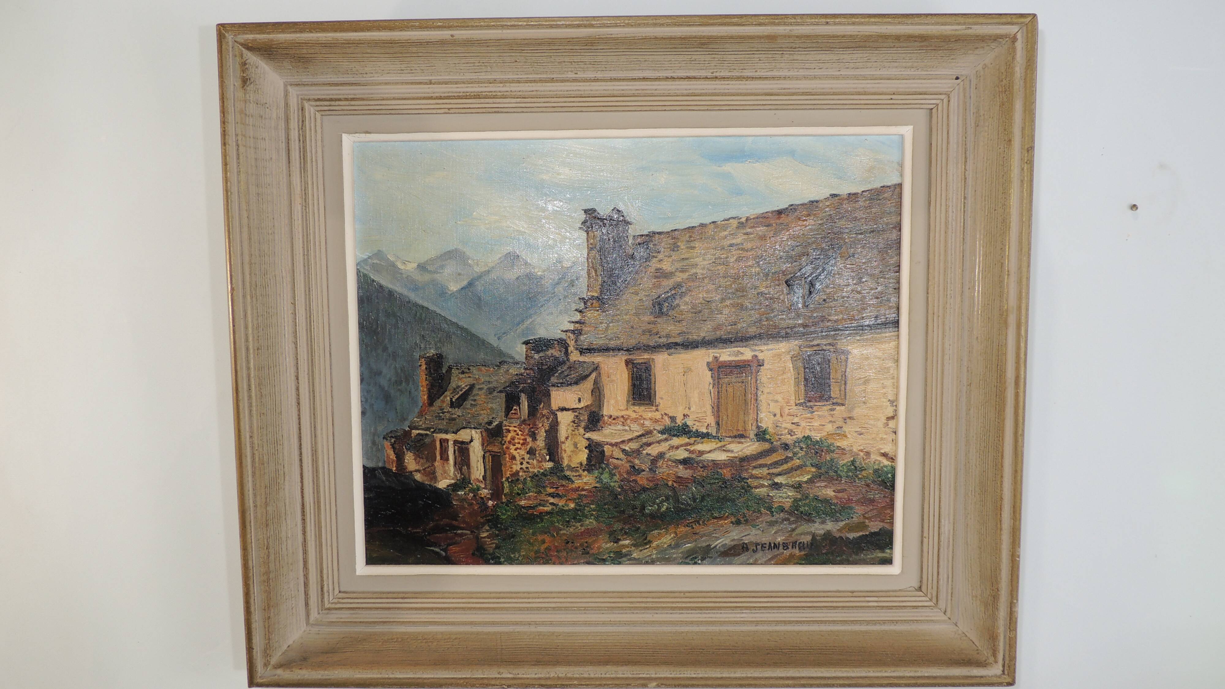 Oil painting on panels / Grange Hautes Pyrénées