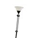Adjustable / Conical Glass and Black Metal Floor Lamp by Tronconi, 1970s