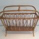 Rattan magazine rack