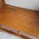 Antique wooden chest bench