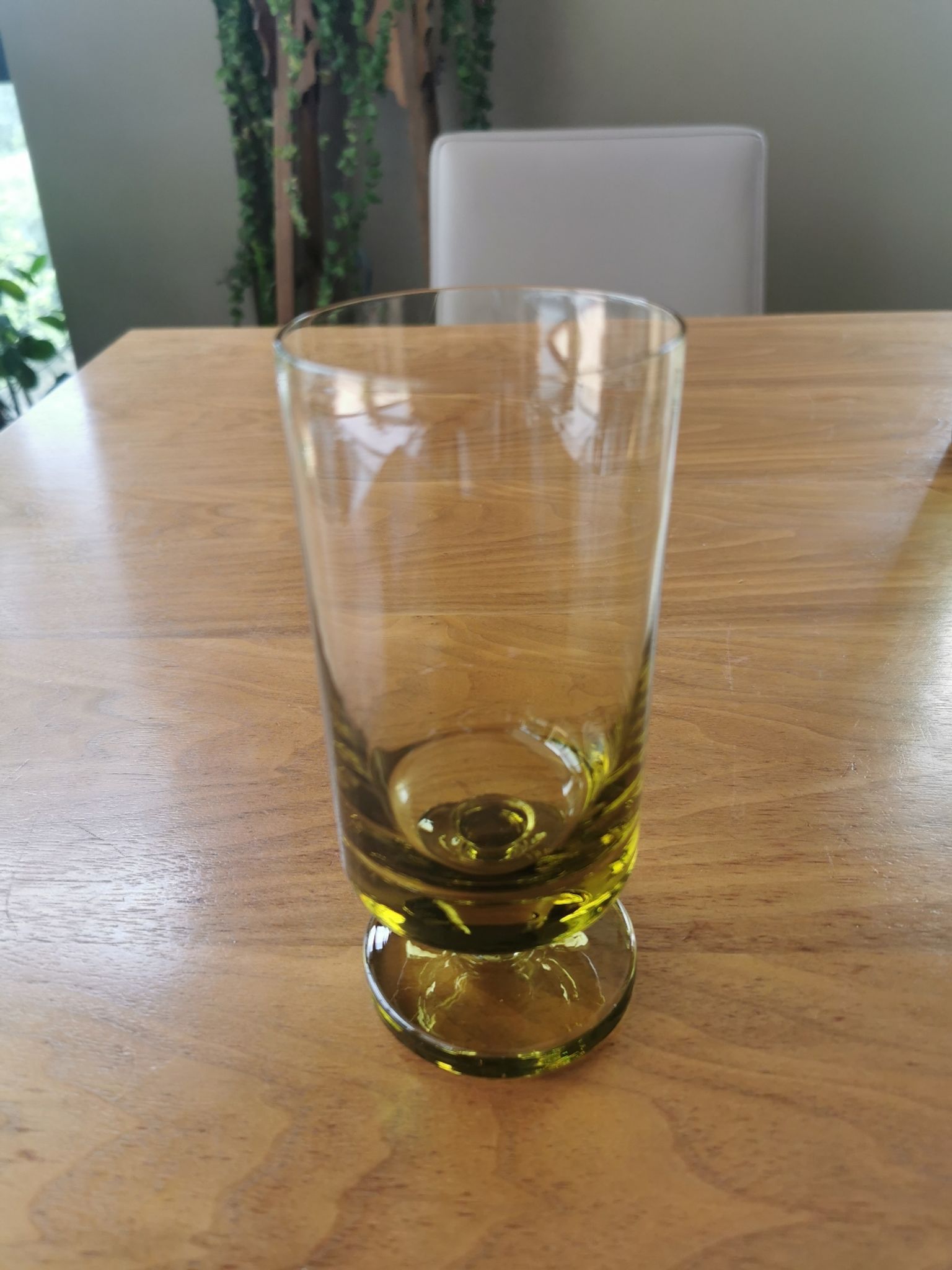 Vintage green glass lemonade set