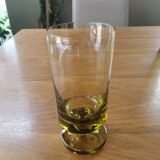 Service à orangeade vintage en verre vert