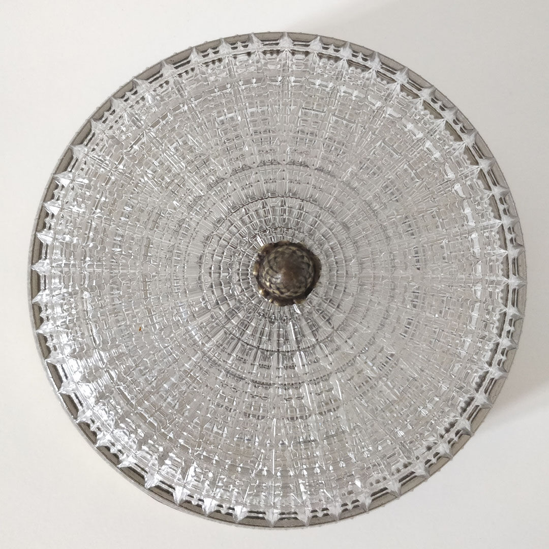 Lucien Gau glass and brass ceiling