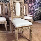 Set of 8 Louis XVI style chairs, late 19th century