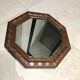 Pretty octagonal mirror Art Deco rosewood frame