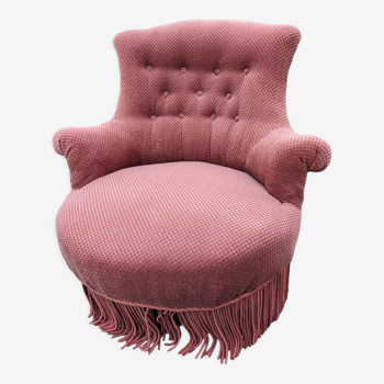 Toad armchair old pink color