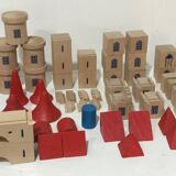 Stackable wooden building castle