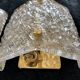 Barovier pair of glass wall light golden structure