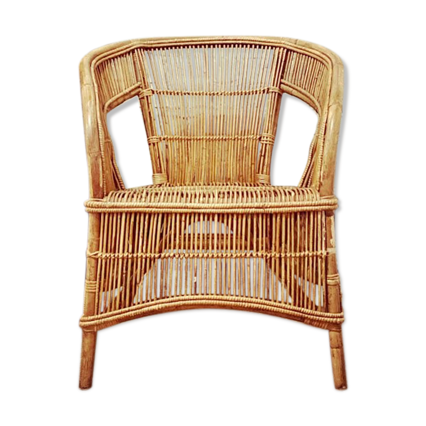 Rattan armchair