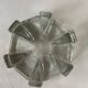 Bougeoir en verre lourd, chauffe-assiette