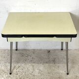 Vintage Yellow Formica Table 1960's
