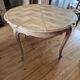 Extendable old wooden table