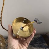 Amber glass pendant light