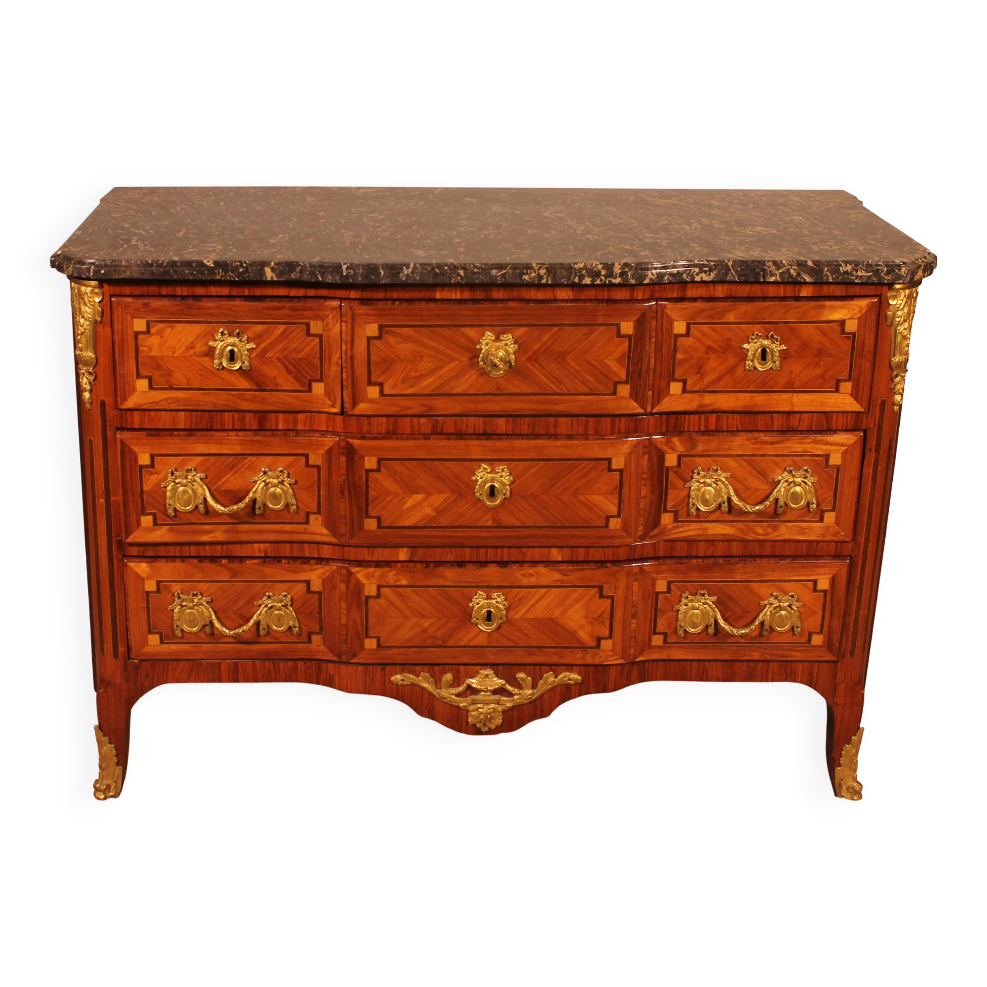 transitional period commode stamped Lardin - 18th century