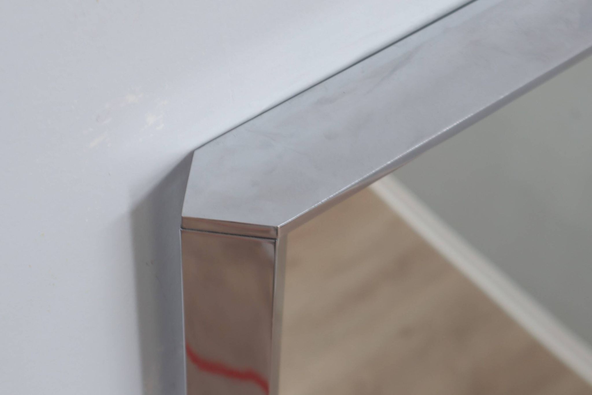 Miroir d'angle en forme de prisme triangulaire vintage des années 1970