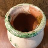 Vallauris enamelled vase
