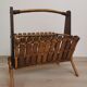 Vintage rattan magazine door