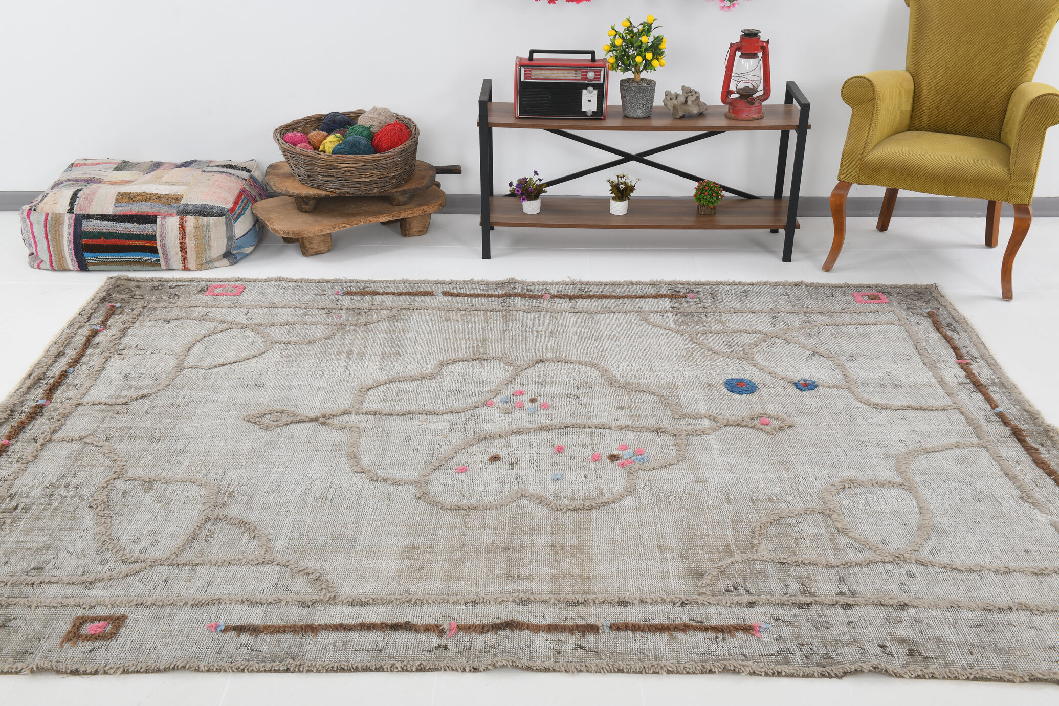 High pille wool turkish rug, 293x209cm