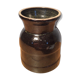 Glazed earthenware vase