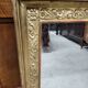 Miroir dore decor de fleurs et de feuillage du xix ème siecle