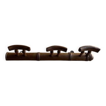 Antique wooden coat rack