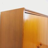 Vintage modernist teak and walnut wardrobe from the 60s and 70s