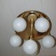 Ceiling lamp 6 opaline globes 1980