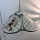 Vintage steel/glass suspension from the 50s/60s.