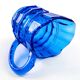 Art Deco creamer, cobalt glass, Belgium, 1930s