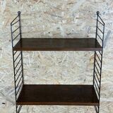 60s 70s oak string shelf module by Kajsa & Nils "Nisse" Strinning Sweden
