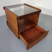 Danish Rosewood & Glass Side Table, 1960s