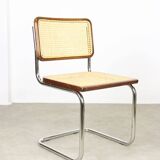 Pair of vintage Cesca B32 brown chairs by Marcel Breuer