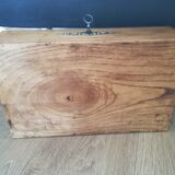 Initial original waxed wooden box j b
