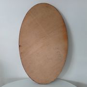 Antique oval mirror with bevelled glass
