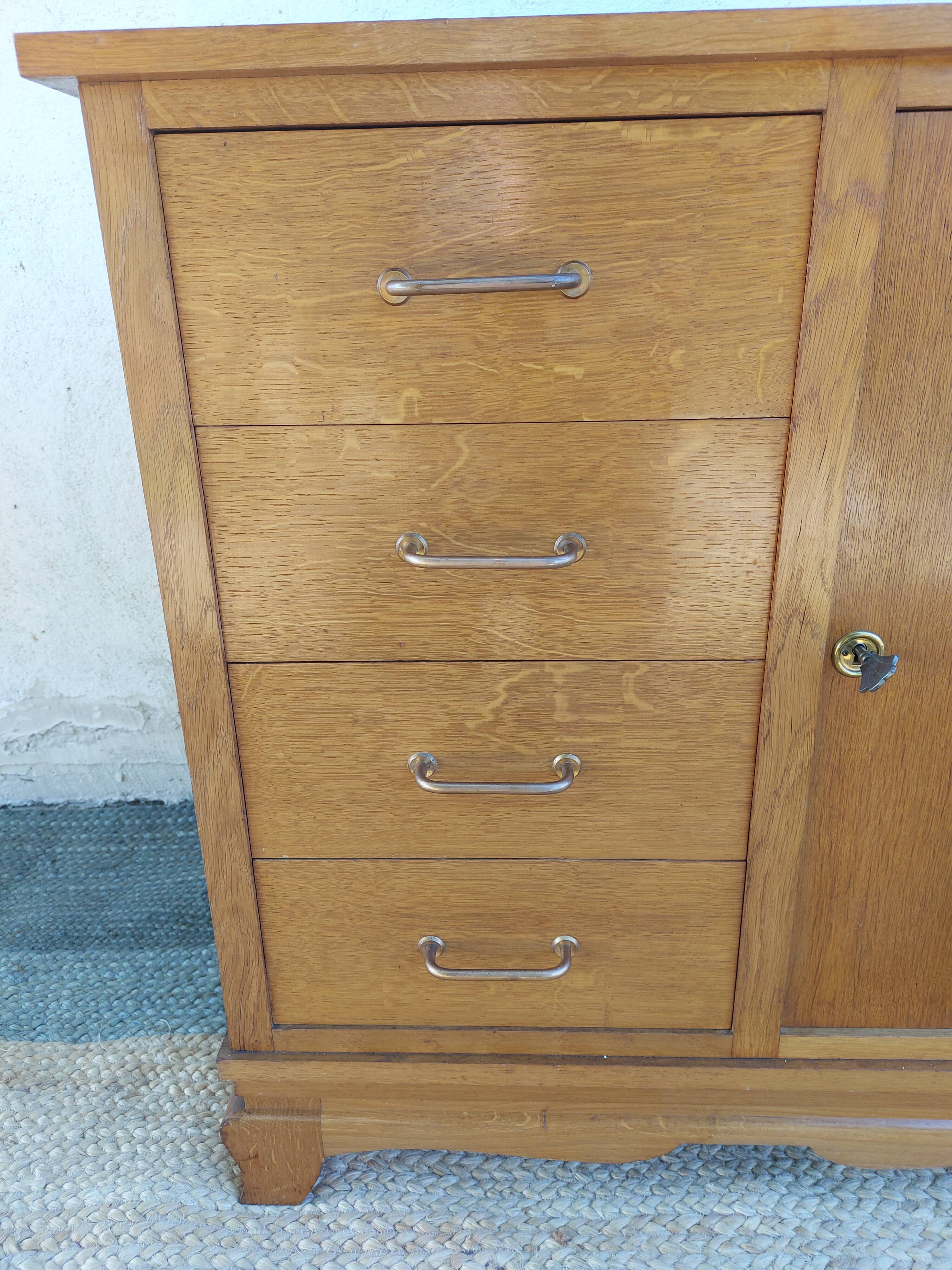 mixed chest of drawers, drawers and cupboard