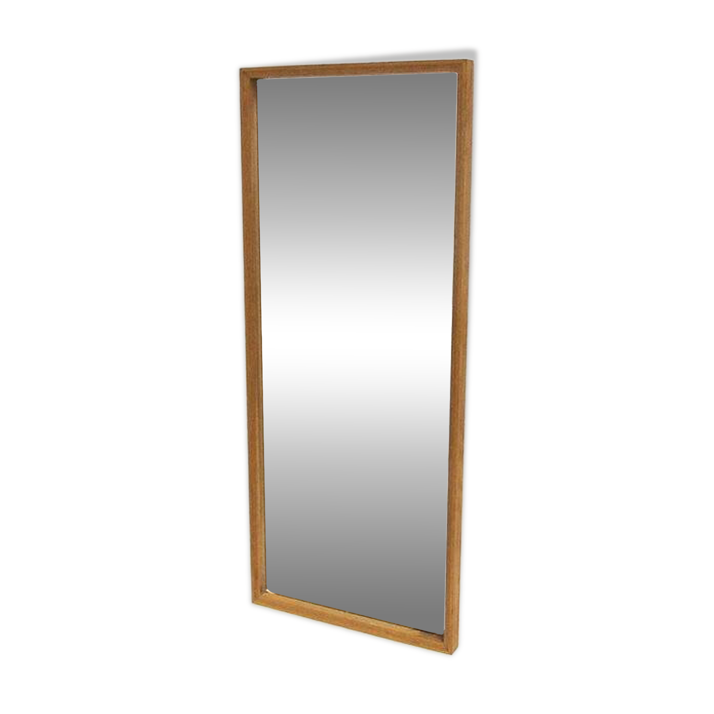 Miroir scandinave en chêne "792 Profil", Nybrofabriken, Suède, 1960