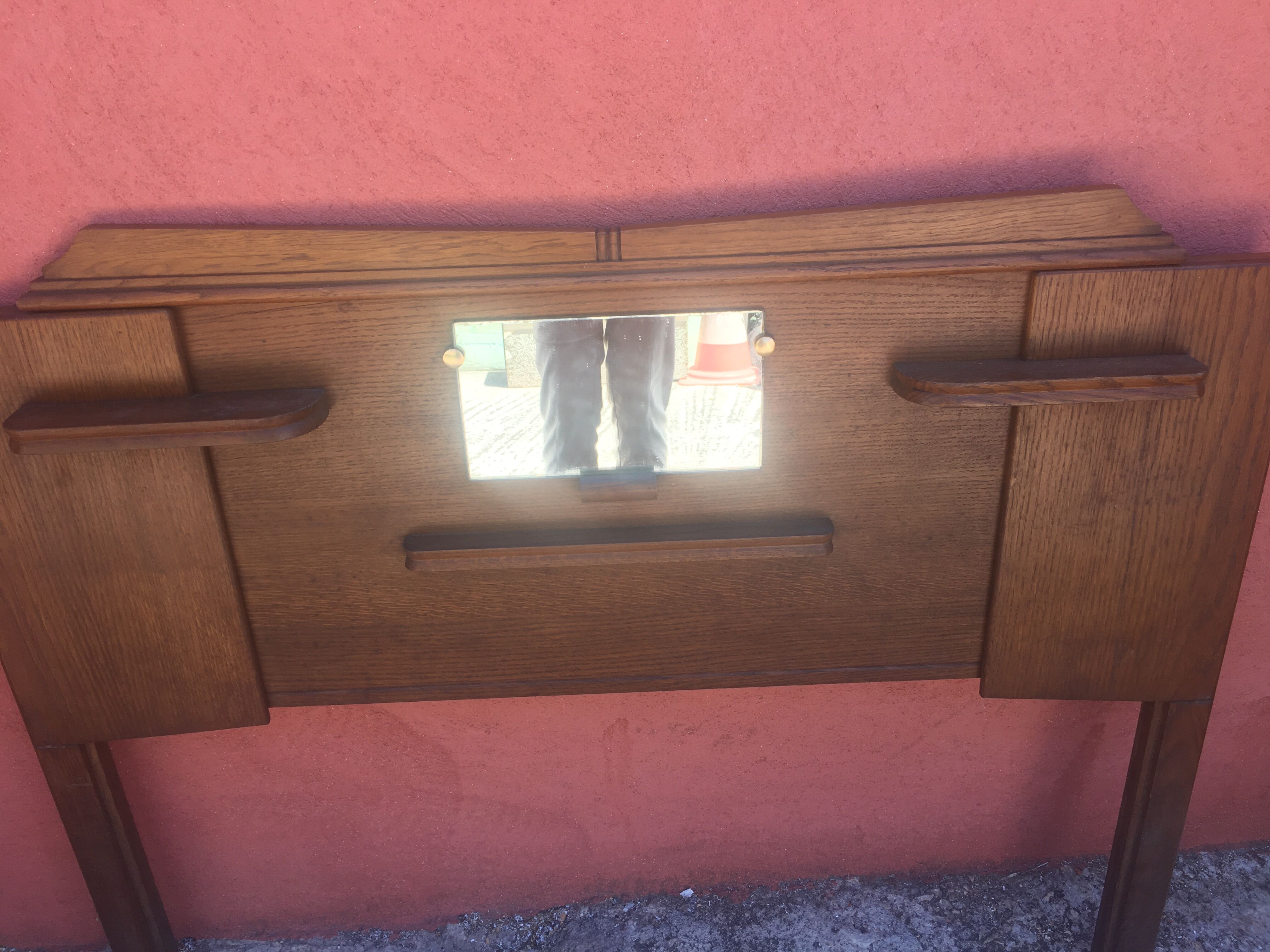 Vintage wooden headboard