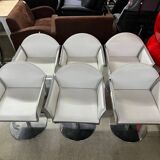 Set of 6 Italian design chairs