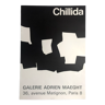 Affiche en lithographie d'Eduardo Chillida, Galerie Maeght, 1968