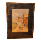 Orientalist watercolour signed Henri Noizeux