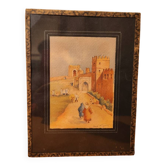 Aquarelle orientaliste signée Henri Noizeux