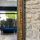 Antique Louis-Philippe mirror, 191.5/120.5cm, with pediment and trumeau top