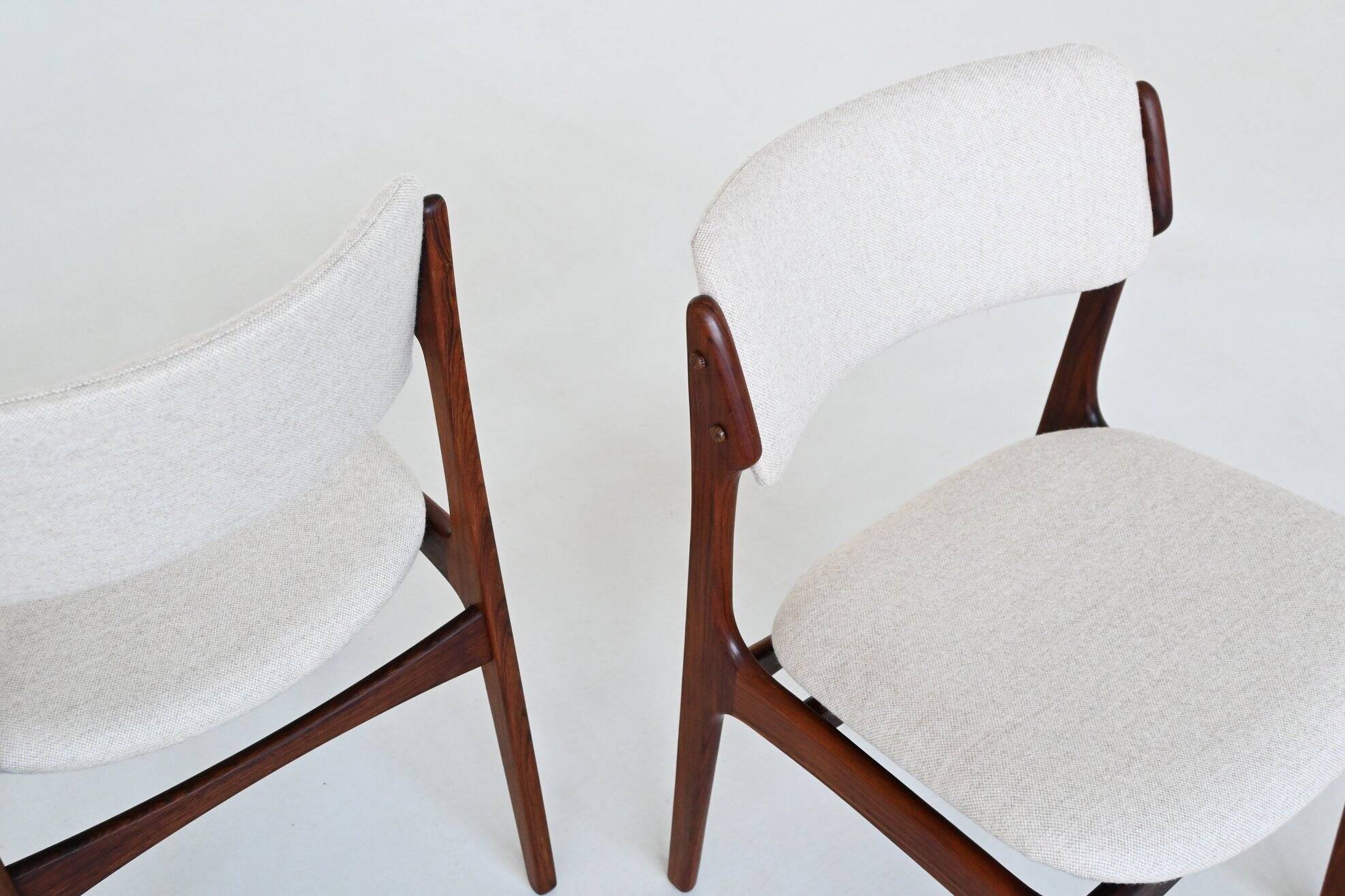 Erik Buch OD 49 set of ten dining chairs rosewood O.D. Mobler Denmark 1960