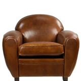 Fauteuil club vintage en cuir