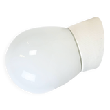 Vintage White Porcelain Wall Light, 1970s