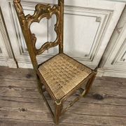 Set of 12 carved wooden chairs, Italy