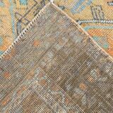 4x7 Turkish Muted Peach Retro Vintage Persian Rug, 133x213Cm