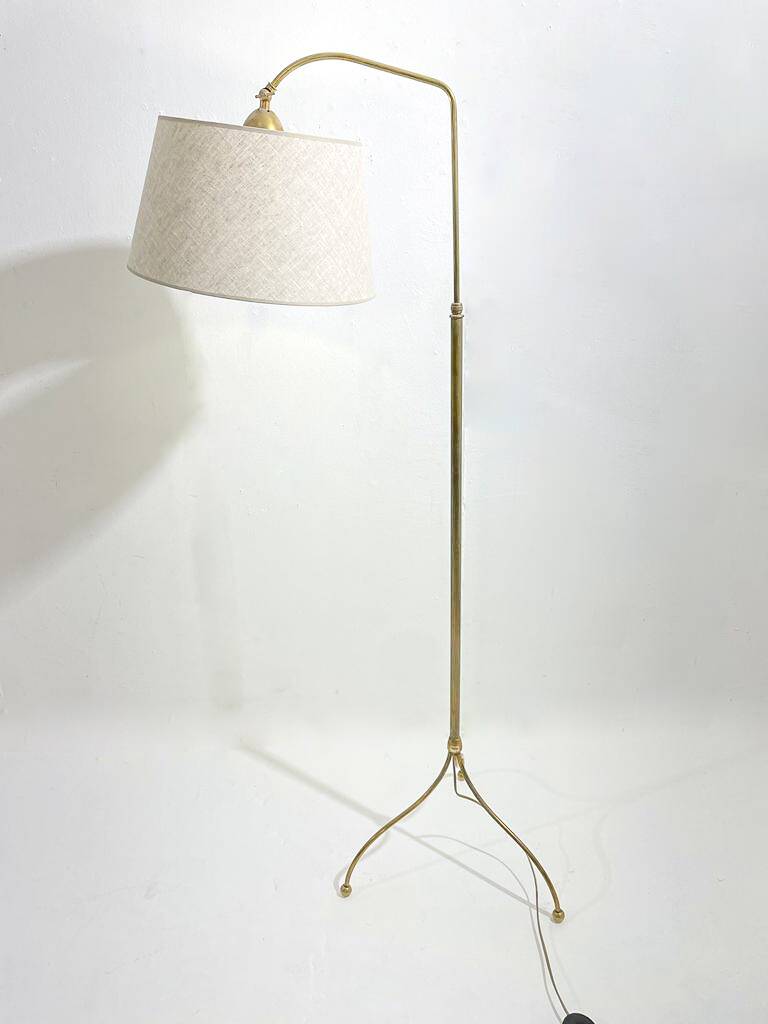 Brass floor lamp from the 60s, Italy