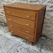 Compass leg chest of drawers