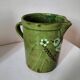 Glazed earthenware pitcher with bird motif - Haute Savoie